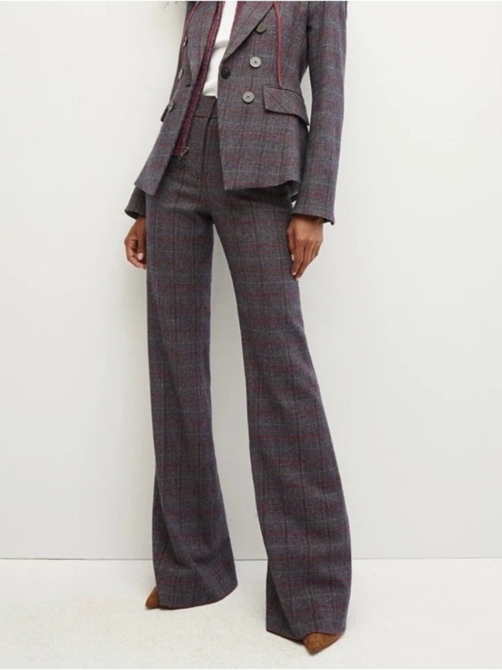 Veronica Beard Lebone Plaid Pants NWT